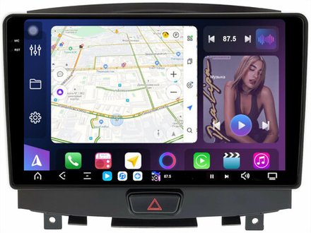 Магнитола для Infiniti EX35 2007-2009 - FarCar XXL9-9693A монитор 9.5" 2K QLED на Android 14, TS20, 8+256Гб, CarPlay, 4G SIM-слот
