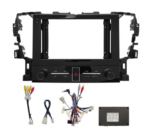 Комплект рамки с разъёмами 10" Toyota Alphard H30, Velfire 2015-2022 с кнопками (JBL более 10 динамиков)