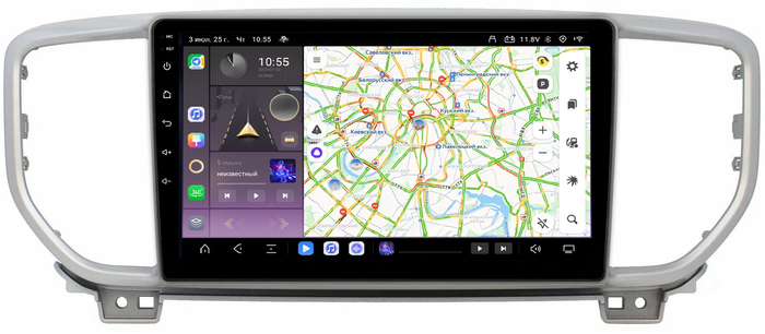 Магнитола для KIA Sportage 4 2016-2018 - Kuberg QLed, Android 13, Быстрейшая, CarPlay, SIM-слот