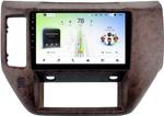 Магнитола для Nissan Patrol Y61 2004-2010 (рамка дерево) - Teyes CC4L-DTS монитор 9" IPS на Android 14, Быстрая, Snapdragon 662, CarPlay, 4G SIM-слот