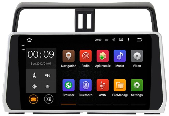 Магнитола для Toyota Land Cruiser Prado 150 2017-2023 - AIROC 2K RX-1126 Android 13, QLed+2K, ТОП процессор, 8/128, CarPlay, SIM-слот