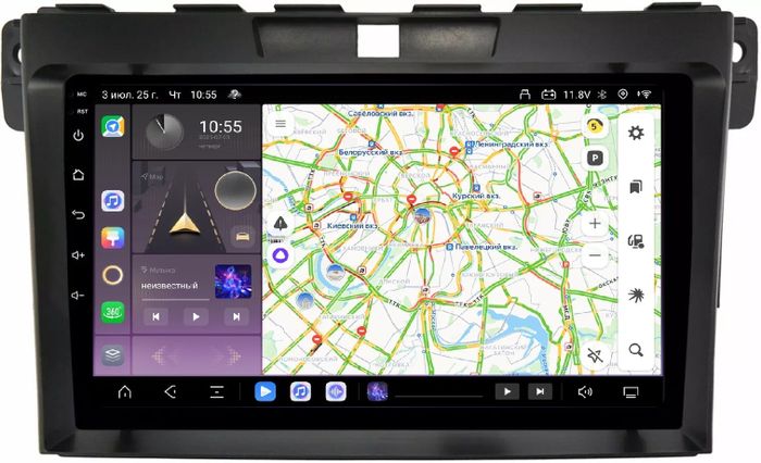 Магнитола для Mazda CX-7 2006-2012 - Kuberg QLed, Android 13, TS20, CarPlay, SIM-слот