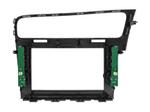 Комплект рамки с разъёмами 9" VW Golf 7 2012-2020 черн. глянец Тип2 c кнопками