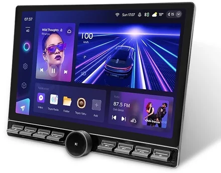 Магнитола для с кнопками в рамку 9" или 10" - Teyes CC3-2K монитор 13" QLED+2K на Android 10, CarPlay, 4G SIM-слот