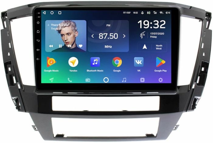 Магнитола Mitsubishi Pajero Sport 3 2020-2024, Montero Sport (прямоугольный климат, рамка 10) - Teyes CC2 PLUS на Android 10, ТОП процессор, 4Гб+64Гб, 4G SIM-слот
