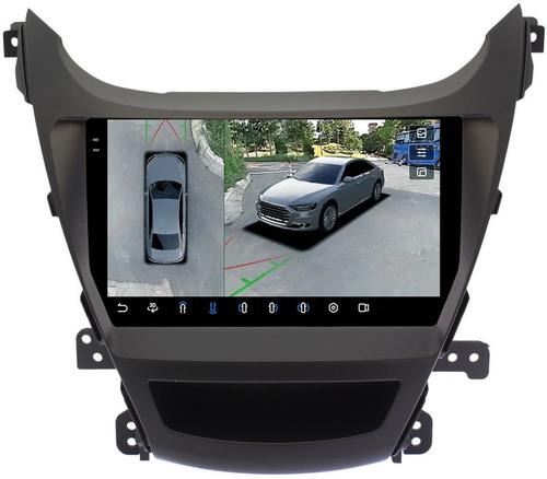 Магнитола для Hyundai Elantra 5 MD 2013-2015 (рестайлинг) - FarCar BX3083M-360 монитор 9.5" 2K QLED на Android 13, 6Гб+128Гб, CarPlay, 4G SIM-слот, 4 камеры в комплекте