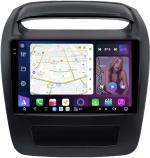 Магнитола для KIA Sorento 2 XM 2012-2016 (климат на ШГУ, рамка большая) - FarCar GX224UM монитор 9.5" 2K QLED на Android 14, TS20, 6+128Гб, CarPlay, 4G SIM-слот