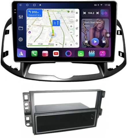 Магнитола для Chevrolet Captiva 2011-2015 (перенос БК вниз) - FarCar BM109M монитор 10.36" QLED на Android 14, TS10, 4+32Гб, CarPlay, 4G SIM-слот