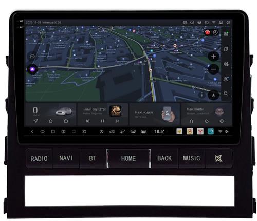 Магнитола для Toyota Land Cruiser 200 2015-2021 (без JBL) - Kuberg HP-9618 (рамка с кнопками) QLed+2K, UIS7870 (DUDU7), Android 13, CarPlay, SIM-слот