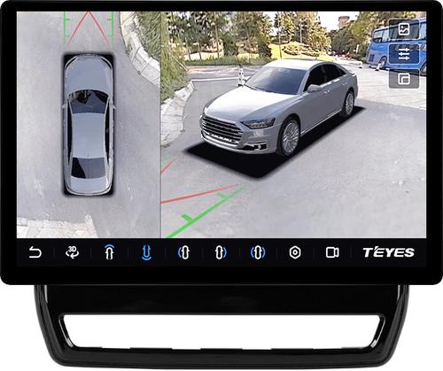Магнитола для Mitsubishi ASX 2020+ (ШГУ 8", рамка тип 2) - Teyes CC3-2K-360 монитор 13" 2K QLED на Android 10, 6Гб+128Гб, CarPlay, 4G SIM-слот, 4 камеры в комплекте