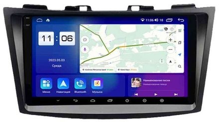 Магнитола для Suzuki Swift 2011-2015 - Parafar PF054RN2K на Android 13, QLED+2K, ТОП процессор, 4Гб+32Гб, CarPlay, 4G SIM-слот