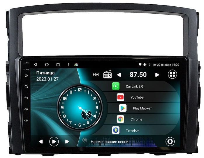 Магнитола для Mitsubishi Pajero 4 2006-2022 - Vaycar VA47-1009 на Android 13, 8-ядер, 2Гб-32Гб, 4G SIM-слот