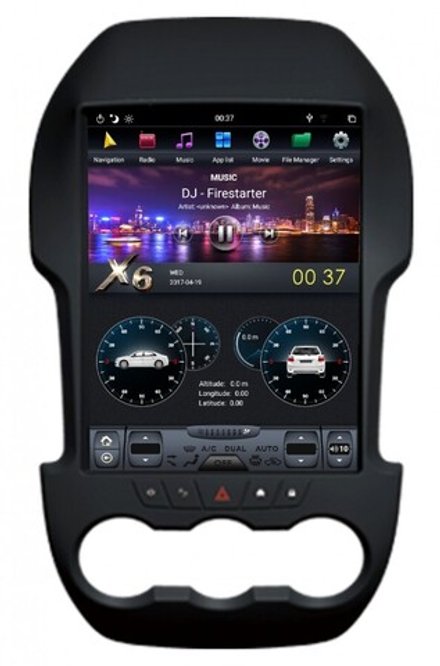 Магнитола для Ford Ranger 2011-2015 - Kuberg ZF-1248-DSP ("Тесла-Стиль") на Android 9, 6-ТУРБО ядер, 4ГБ-64ГБ