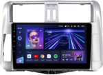 Магнитола для Toyota Land Cruiser Prado 150 2009-2013 (рамка серебро) - Teyes CC3 Android 10, ТОП процессор, 4/32 Гб, CarPlay, SIM-слот