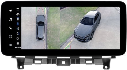 Магнитола для Honda Crosstour - Teyes LUX ONE 360 монитор 12.3" 2K QLED на Android 10, CarPlay, 4G SIM-слот, 6/128 ГБ, 4 камеры в комплекте