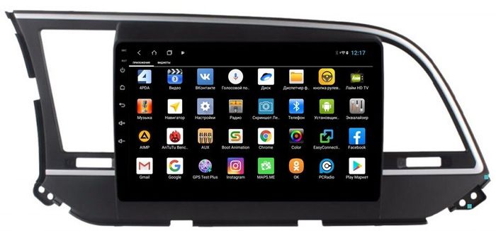 Магнитола для Hyundai Elantra 2016-2018 - Parafar PF581XHD на Android 13, 8-ядер, 4Гб+64Гб, CarPlay, 4G SIM-слот