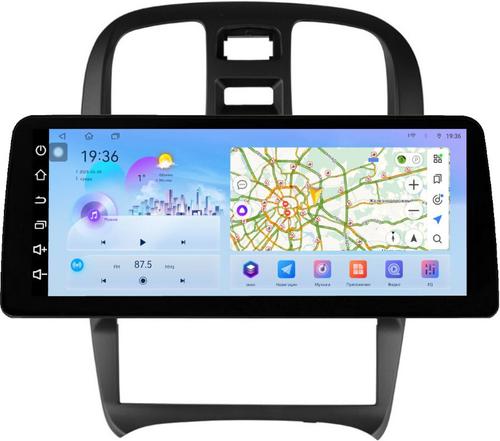 Магнитола для Hyundai Sonata 4 EF 2001-2013 - FarCar монитор 12.3" 2K QLED на Android 14, TS10, CarPlay, 4G SIM-слот