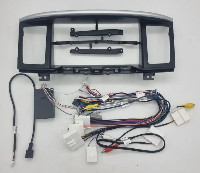 Магнитола для Nissan Pathfinder R52 2014-2017 (поддержка Bose, рамка тип 2) - FarCar BX9-360-9678F2 монитор 9.5" 2K QLED на Android 13, 6Гб+128Гб, CarPlay, 4G SIM-слот, 4 камеры в комплекте