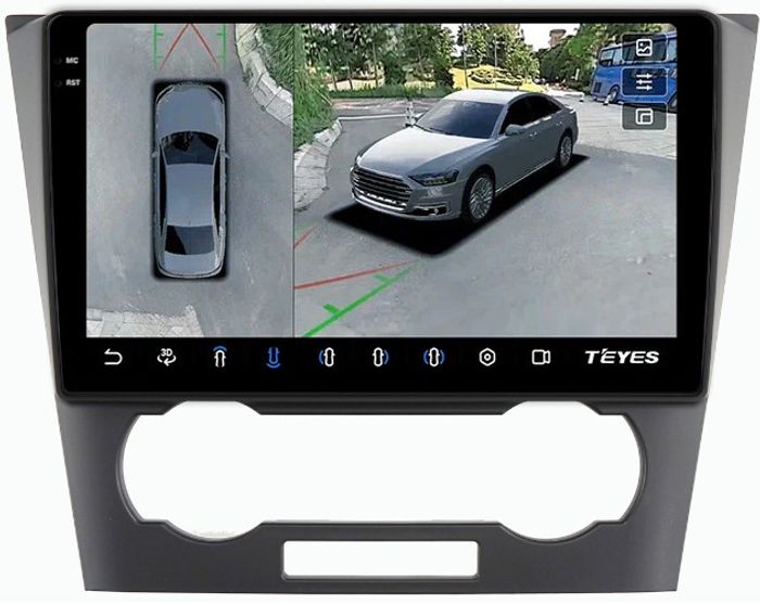 Магнитола для Chevrolet Epica 2006-2012 - Teyes CC3-2K-360 монитор 9.5" 2K QLED на Android 10, Быстрая, CarPlay, 4G SIM-слот, 4 камеры в комплекте