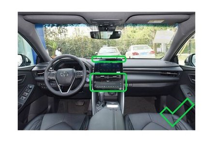Комплект рамки с разъёмами 10" Toyota Avalon 4 2022-2025+ малая