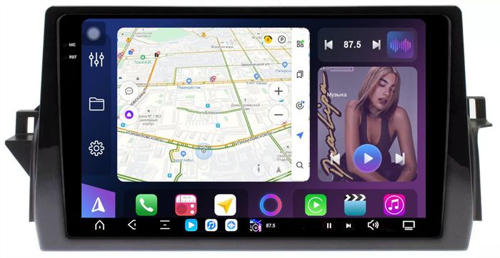 Магнитола для Toyota Camry 75 2021-2023 - FarCar S500-TS20 монитор 10.36" 2K QLED на Android 14, Быстрейшая, CarPlay, 4G SIM-слот