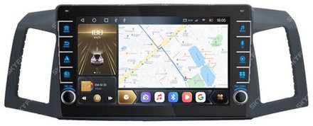 Магнитола для Jeep Grand Cherokee 2004-2007 - Kuberg SF-9253 (кнопки и крутилки), Android 12, TS10,  CarPlay, 4G SIM-слот