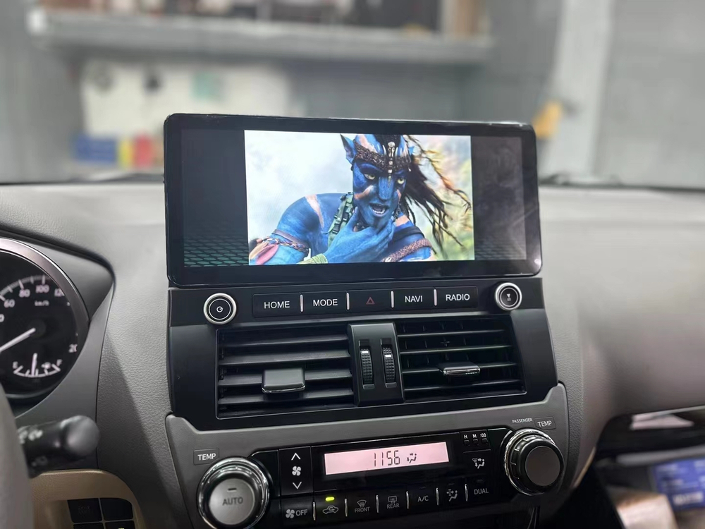 Магнитола для Toyota Land Cruiser Prado 150 2014-2017 - Redpower 85265XLM монитор 12.3" QLED в стиле Audi, Android 14, CarPlay, 4G SIM-слот