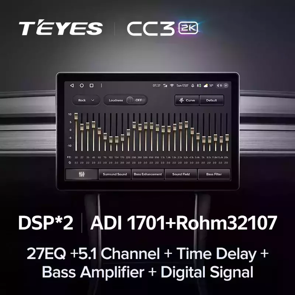 Магнитола для Citroen C1, Peugeot 107, Toyota Aygo - Teyes CC3-2K монитор 13", QLED+2K, Android 10, ТОП процессор, 4G SIM-слот, CarPlay