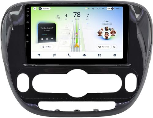 Магнитола для KIA Soul 2 2014-2019 (климат, рамка глянцевая) - Teyes CC4L монитор 9" IPS на Android 14, Snapdragon 662, CarPlay, 4G SIM-слот