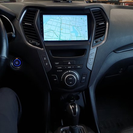 Магнитола для Hyundai Santa Fe 2012-2018 - Parafar PF209LUX2UHD на Android 13, QLED, ТОП процессор, 8Гб+128Гб, CarPlay, 4G SIM-слот