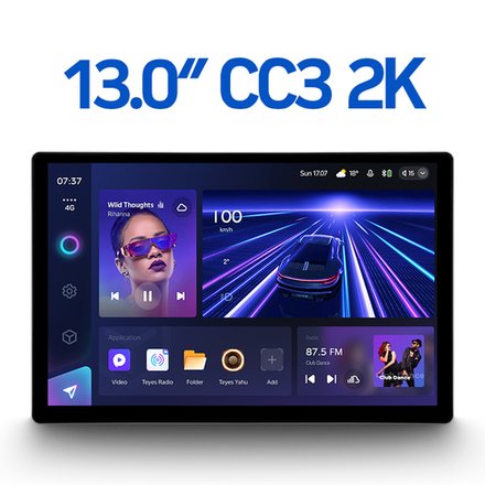 Магнитола для Nissan X-Trail T30 2000-2003 - Teyes CC3-2K монитор 13", QLED+2K, Android 10, ТОП процессор, 4G SIM-слот, CarPlay