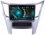 Магнитола для Subaru Legacy 5, Outback 4 2009-2014 (левый руль, рамка серебро) - Vaycar VA71-0061 на Android 13, 8-ядер, 2Гб-32Гб, 4G SIM-слот