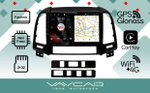 Магнитола для Hyundai Santa Fe 2006-2012 (рамка черная) - Vaycar VA23-0008 на Android 13, 8-ядер, 2Гб-32Гб, 4G SIM-слот