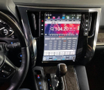 Магнитола для Toyota Alphard 30, Vellfire 2015-2023 (менее 10 динамиков) - Kuberg ZF-1308L-Q6 вертикальный экран в стиле "Тесла" на Android 11, 8Гб+128Гб, CarPlay, 4G SIM-слот
