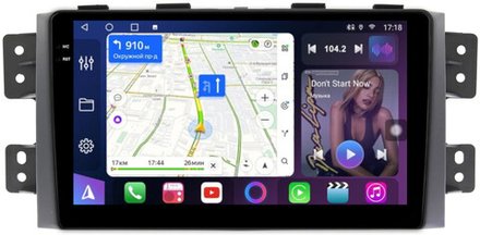 Магнитола для KIA Mohave 1 2008-2017 - FarCar BM465M монитор 9.5" QLED на Android 14, TS10, 4+32Гб, CarPlay, 4G SIM-слот