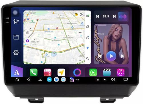 Магнитола для Jeep Wrangler 4 2018+ - FarCar GX9-9565 монитор 9.5" 2K QLED на Android 14, TS20, 6+128Гб, CarPlay, 4G SIM-слот