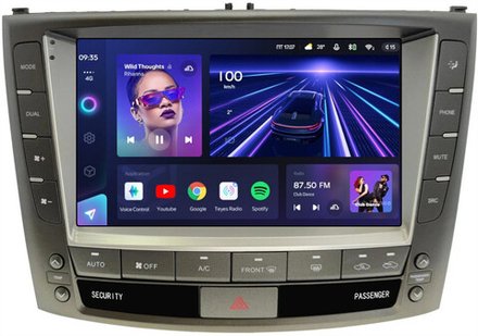 Магнитола для Lexus IS250 XE20 2005-2008 (ШГУ цветной) - Teyes CC3-2K монитор 9.5" 2K QLED на Android 10, ТОП процессор, CarPlay, 4G SIM-слот