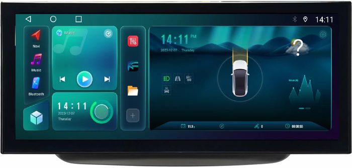 Магнитола для Mercedes-Benz B-класс T246 2015-2018 NTG 5.0/5.1 - Kuberg монитор 12.5" в стиле LEXUS на Android 12, Быстрая, CarPlay, 4G SIM-слот