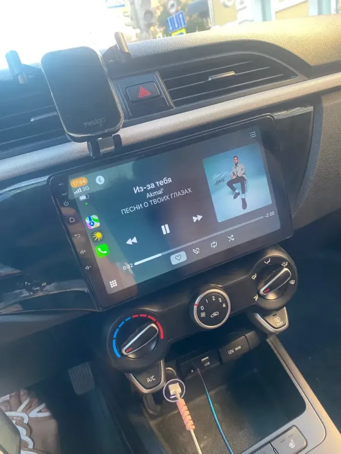 Магнитола для KIA Rio 4, Rio X-Line 2017-2020 (рамка под 9" без кнопки) - Canbox 9078 Qled, Android 10, Быстрая, SIM-слот
