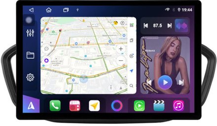 Магнитола для Lada Vesta NG 2023+ (ШГУ, рамка 10) - FarCar BX877 монитор 13" 2K QLED на Android 13, TS10, 6+128, CarPlay, 4G SIM-слот