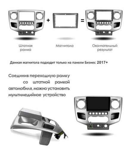 Магнитола для ГАЗ Соболь Бизнес, Газель Бизнес 2017-2025+ - FarCar GX3251M GX10-9546NXF4