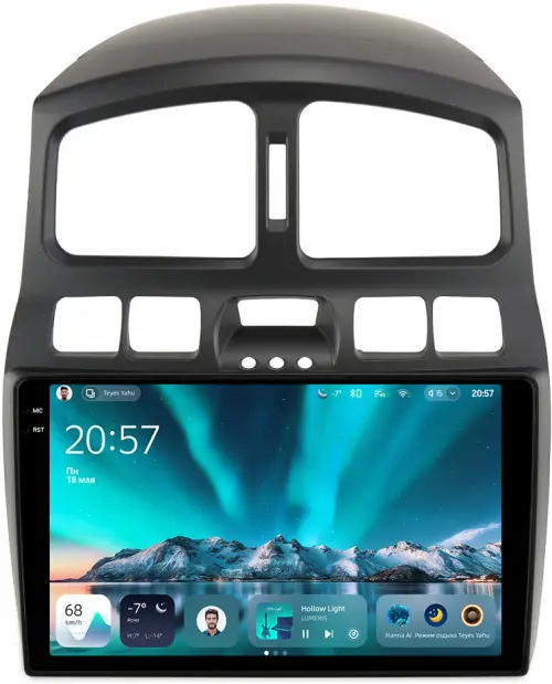 Магнитола для Hyundai Santa Fe 1 2000-2013 - Teyes CC4 монитор 9.2" 2K QLED на Android 14, Snapdragon 680, DSP, CarPlay, 4G SIM-слот
