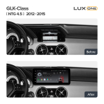 Магнитола для Mercedes-Benz GLK 2012-2015 NTG 4.5 - Teyes LUX ONE монитор 12.3", Android 10, 6/128Гб, CarPlay, 4G SIM-слот
