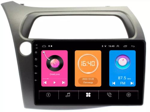 Магнитола для Honda Civic 8 (5d) 2006-2011 (поддержка климата - опция) -  GT9-HO107N на Android 10, 2ГБ-16ГБ