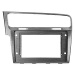 Комплект рамки с разъёмами 10"+can VW Golf 7 2012-2020 серебро