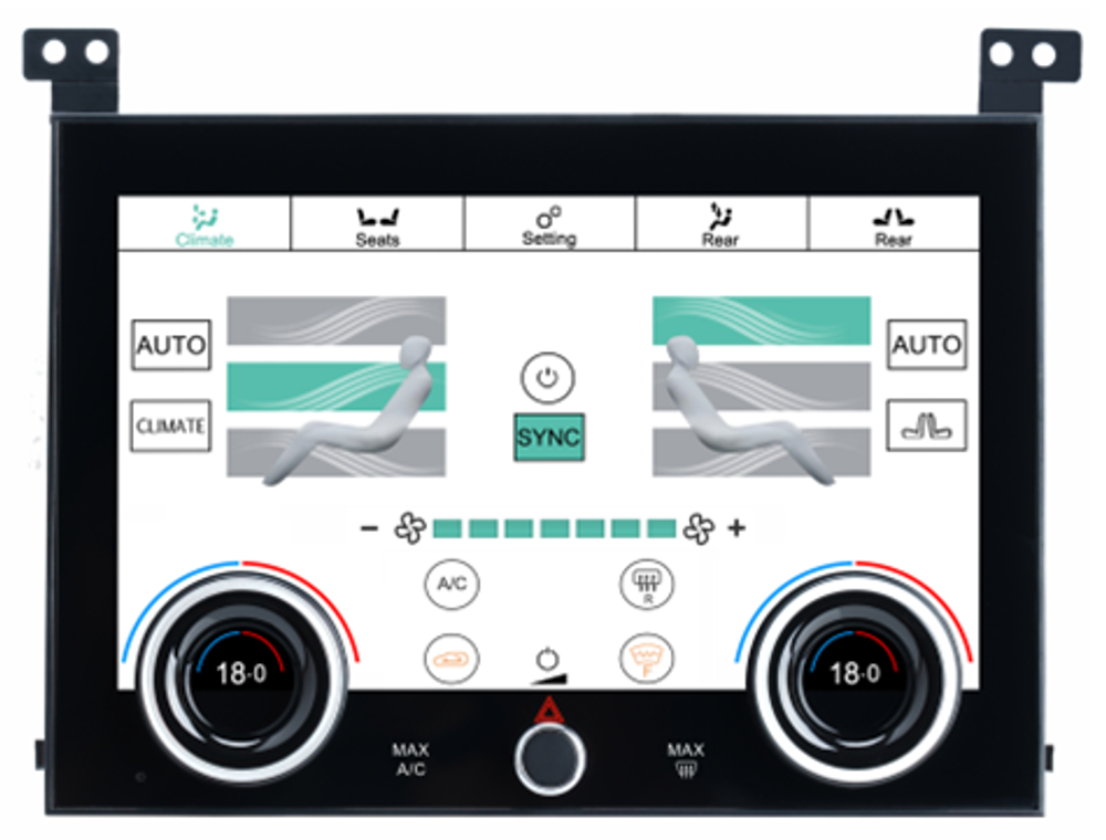 Сенсорная панель климата Range Rover 4 2012-2017 - LCD/ЖК экран 10" без отверстия под CD с функцией CarPlay