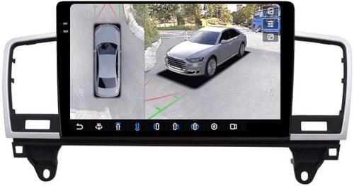 Магнитола для Mercedes-Benz ML W166, GL X166 2011-2015 (рамка 9) - FarCar BX1241M-360 монитор 9.5" 2K QLED на Android 13, 6Гб+128Гб, CarPlay, 4G SIM-слот, 4 камеры в комплекте