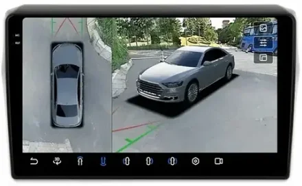 Магнитола для Suzuki Swift 5 2016-2023 (рамка глянцевая) - FarCar BX10-360-179-10GL монитор 10.36" 2K QLED на Android 13, 6Гб+128Гб, CarPlay, 4G SIM-слот, 4 камеры в комплекте