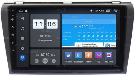 Магнитола для Mazda 3, Axela 2003-2009 - AK526R9-MTK-LTE Android 10, 8-ядер, 4-64Гб, SIM-слот