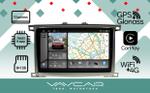 Магнитола для Toyota Land Cruiser 100, Lexus LX470 2002-2007 (экран климата снизу) - Vaycar VA77-1166-2K на Android 13, Быстрая, 2K QLED, CarPlay,4G SIM-слот